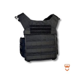 GTG Nosič Plátů, GPC™ MOLLE + COMBAT, Černý velikost M