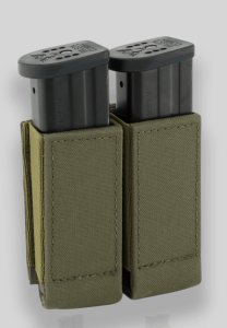 Pouzdro GTG,  na 2 zásobník 9mm, Molle, Ranger Green