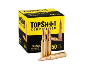 Náboj kulový TopShot, Competition, .308 Win., 148GR (9,60g), FMJ BT, baleno po 50ks