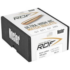 Střela nosler, RDF, 6mm/ .243", 105GR (6,8g), RDF