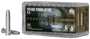 Náboj kulový Federal, Personal Defense, .22 WMR, 45GR (2,9g), Punch JHP