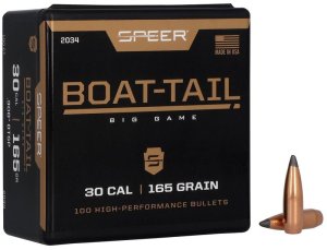 Střela Speer, Boat-Tail, .30/.308", 165GR (10,69g), JSP BT