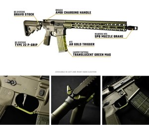 Puška sam. Stag Arms, Mod: STAG 15 Project SPCTRM LH, Ráže: .223 Rem/5,56mm, hl: 16", ODG