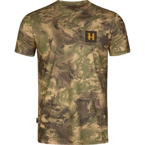 Triko Härkila Deer Stalker camo S/S, barva: zelená kamufláž, velikost: M