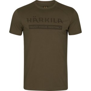 Triko Härkila logo S/S, barva: zelená, velikost: L