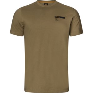 Triko Härkila logo band S/S, barva: hnědá, velikost: M