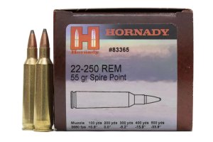 Náboj kulový Hornady, Custom, .22.250 Rem., 55GR (3,56g), SP