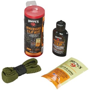 Čistící sada Hoppe's, BoreSnake s přípravkem CLP, pro ráže 9mm, .357", .38", atd.