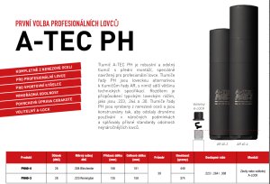 Tlumič A-TEC, PH 40-4, Cerakote ráže do .30" (7,62mm), na adaptér A-LOCK Mini