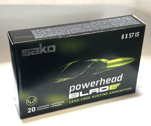 Náboj kulový Sako, Powerhead BLADE, 8x57IS, 180GR (11,7g), TEC