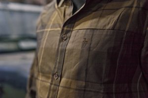 Košile Härkila Akse, barva: zelená kostka, velikost: XL