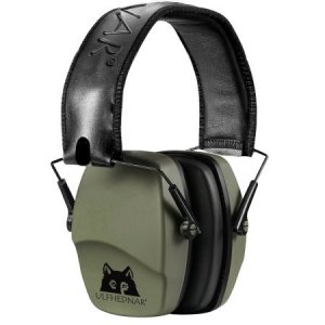 Střelecká sluchátka Ulfhednar, EarMuff, pasivní s útlumem 28 dB, zeleno černá