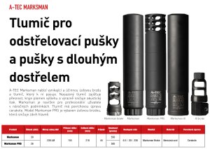 Tlumič A-TEC, Marksman PRS, do ráže: .30" (7,62mm), na úsťovou brzdu Marksman Break2