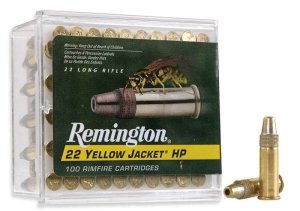 Náboj kulový Remington, Yellow Jacket, .22LR, 33GR (2,13g), PTCHP