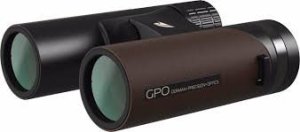 Pozorovací dalekohled GPO, Passion ED, 10x42, černý/ hnědý, pouzdro, popruh, krytky