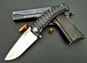 Zavírací nůž Dachs Knives, CHARON EVO, černý