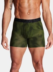 Pánské boxerky Under Armour Performance Cotton 6in - 3pk, barva: zelená, velikost: M