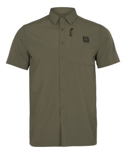 Košile Härkila Trek S/S, barva: listová zelená, velikost: L