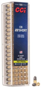 Náboj kulový CCI, Speciality - CB Short, .22 Short, 29GR (1,88g), LRN