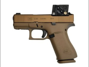 Pistole samonab. Glock, Model: G43X A-CUT, Ráže: 9mm Luger, hl.: 87mm, 15+1ran, kolimátor