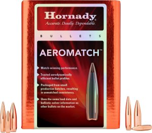 Střela Hornady, AeroMatch, 6mm/.243", 105GR (6,80g), BTHP