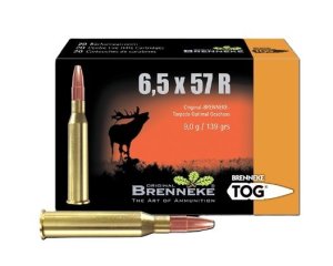 Náboj kulový Brenneke, TOG, 6,5x57R, 139GR/ 9g, TOG-Torpedo Optimal Bullet