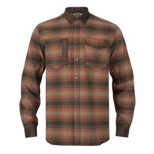 Košile Härkila Aviak L/S, barva: hnědá/oranžová, velikost: XL