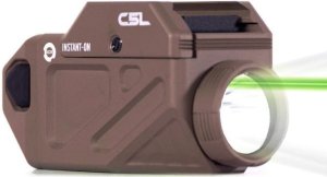 Taktická svítilna s laserem Viridian Weapon Tech, C5L, výkon 600 lm, dobíjecí aku, FDE
