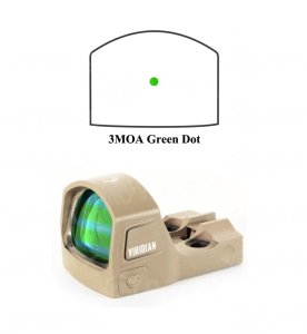 Kolimátor Viridian Weapon Tech, RFX15, 1x17 Micro, montážní platforma Shield, FDE