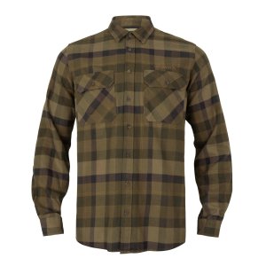 Košile Härkila Asmund L/S, barva: zelená, velikost: L