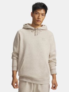 Mikina Under Armour, UA Essential Fleece, barva: světle hnědá, velikost: L