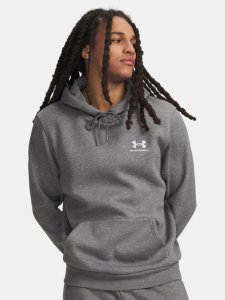 Mikina Under Armour, UA Essential Fleece, barva: šedá, velikost: L
