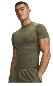 Funkční tričko Under Armour UA HG Elite Comp SS, barva: zelená, velikost: L