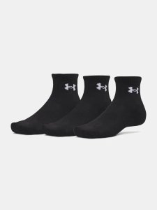 Ponožky Under Armour UA Performance Cotton Qtr, barva: černá, velikost: 42,5-47