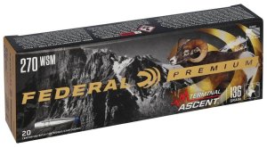 Náboj kulový Federal, Premium, .270WSM, 136GR (8,8g), Terminal Ascent