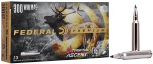 Náboj kulový Federal, Terminal Ascent, .300 WinMag., 175GR (11,34g)