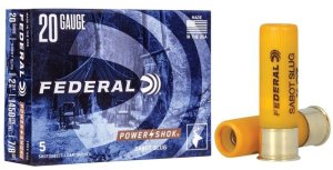 Náboj brokový Federal, Power-Shok, 20x70mm, 328GR (21,3g), Sabot Slug